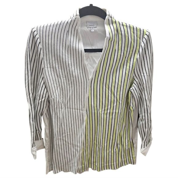 MING Striped Mixed Textile Cotton Sweater Shirt - Size XS - Picture 1 of 8